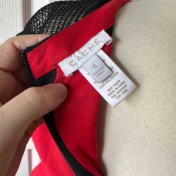 Cache Beautiful Work dress with a little bit of funky to it. Size 4. - Picture 3 of 4